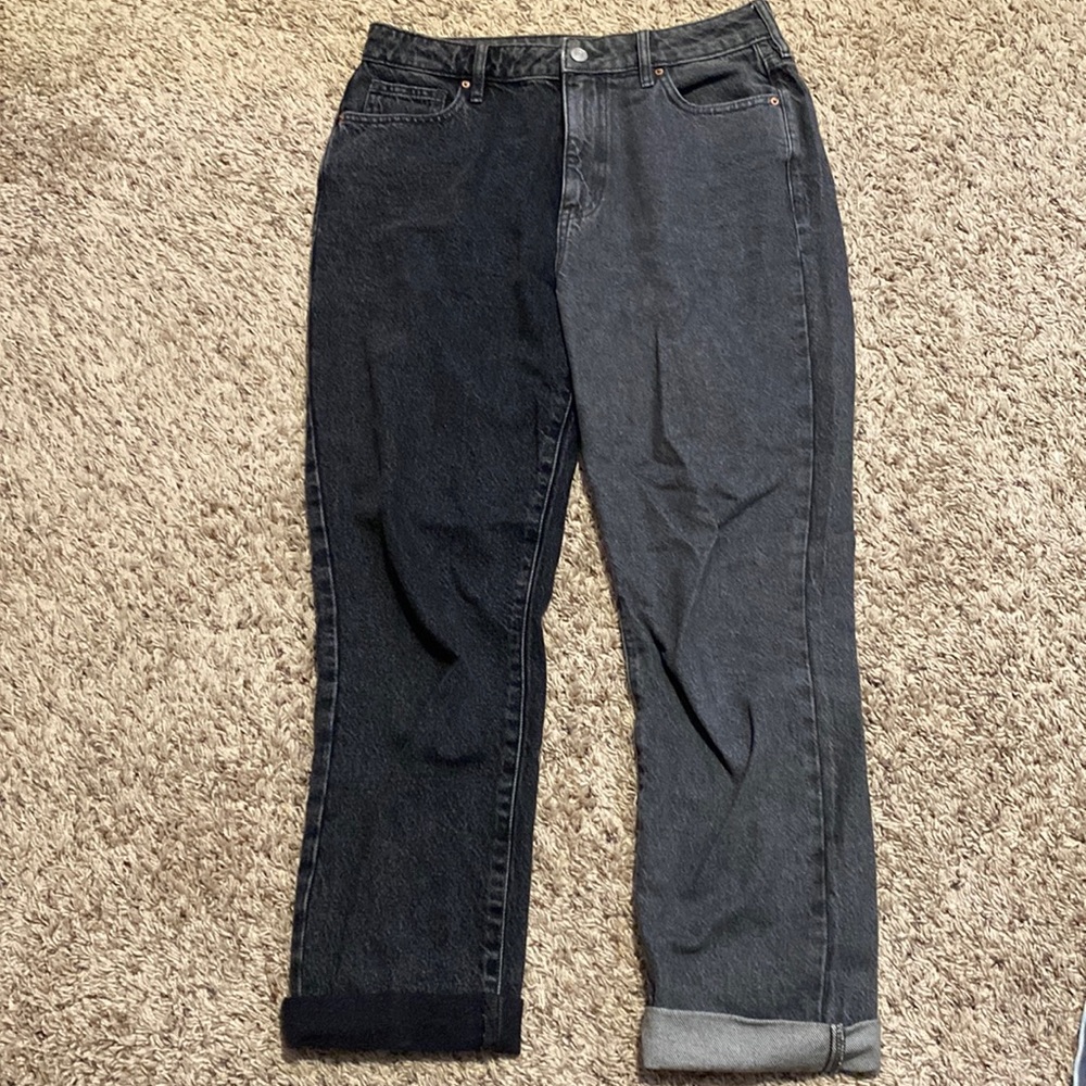 Pacsun Black/gray mom jeans size 28